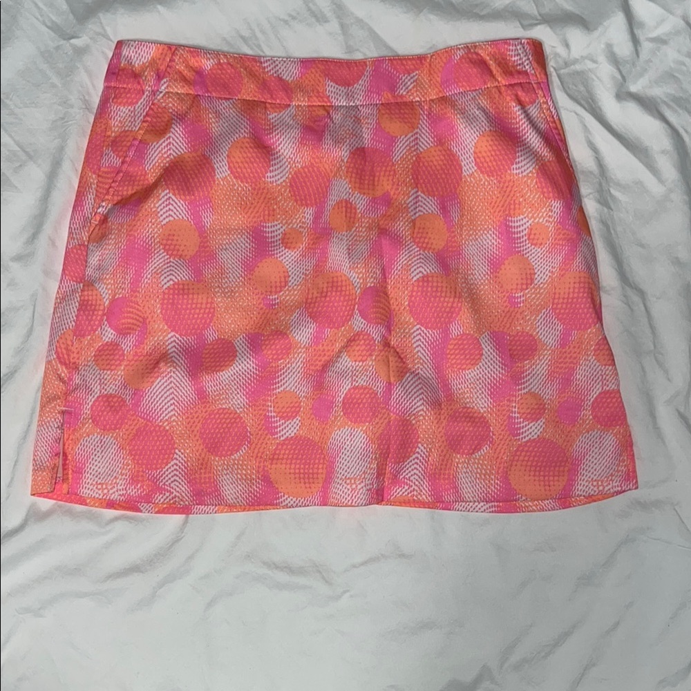 Lady Hagen Pink and Orange Mini Skirt